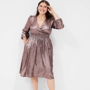 NWT Lane Bryant Rose Gold Dress